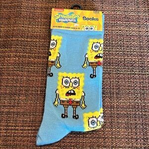 SpongeBob SquarePants Bright Blue Character Socks
